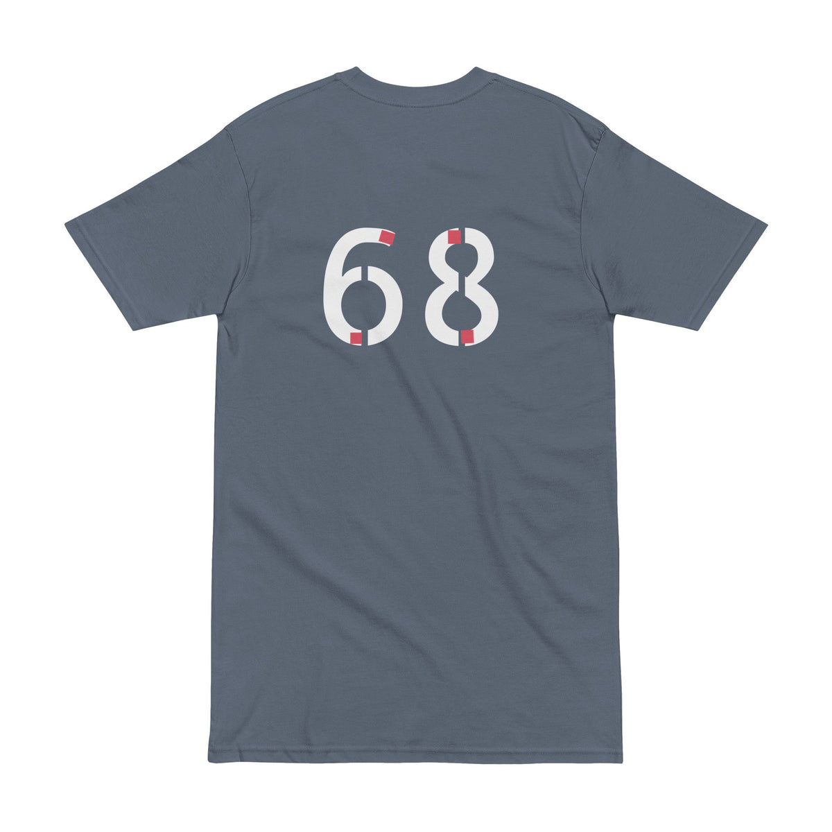 Tee - Trendy Men's Heavyweight Tee with Bold 68 Design