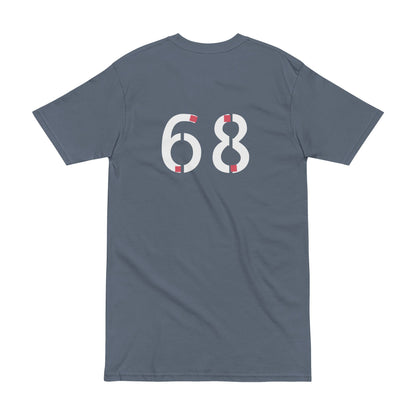 Tee - Trendy Men's Heavyweight Tee with Bold 68 Design