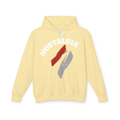 Nostalgia Hoodie: Unisex Lightweight Sweatshirt for Cool Days, Casual Wear, Gift for Friends, Retro Aesthetic, Perfect for Spring Printify