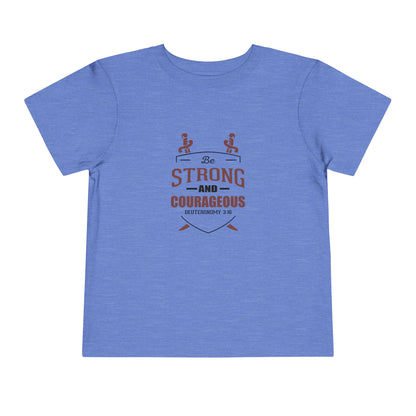 Soyez fort et courageux Tee-shirt pour tout-petits 