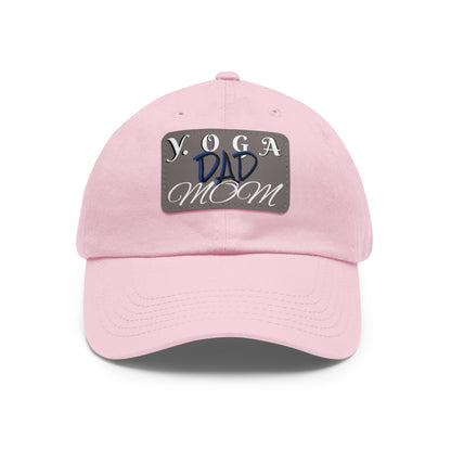 Yoga Dad Hat with Leather Patch - Casual Style for Active Parents
