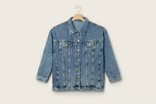 Stylische Damen-Jeans-Freizeitjacken, Vintage-Jeansjacke, perfekt für Festivals,