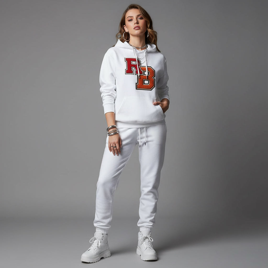 Letterman RB Hoodie — Garment-Dyed Athletic Pullover Printify