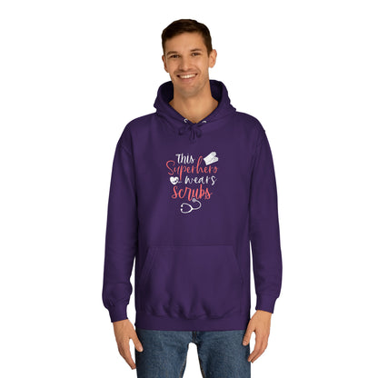 This Superhero Wears Scrubs Unisex Hoodie