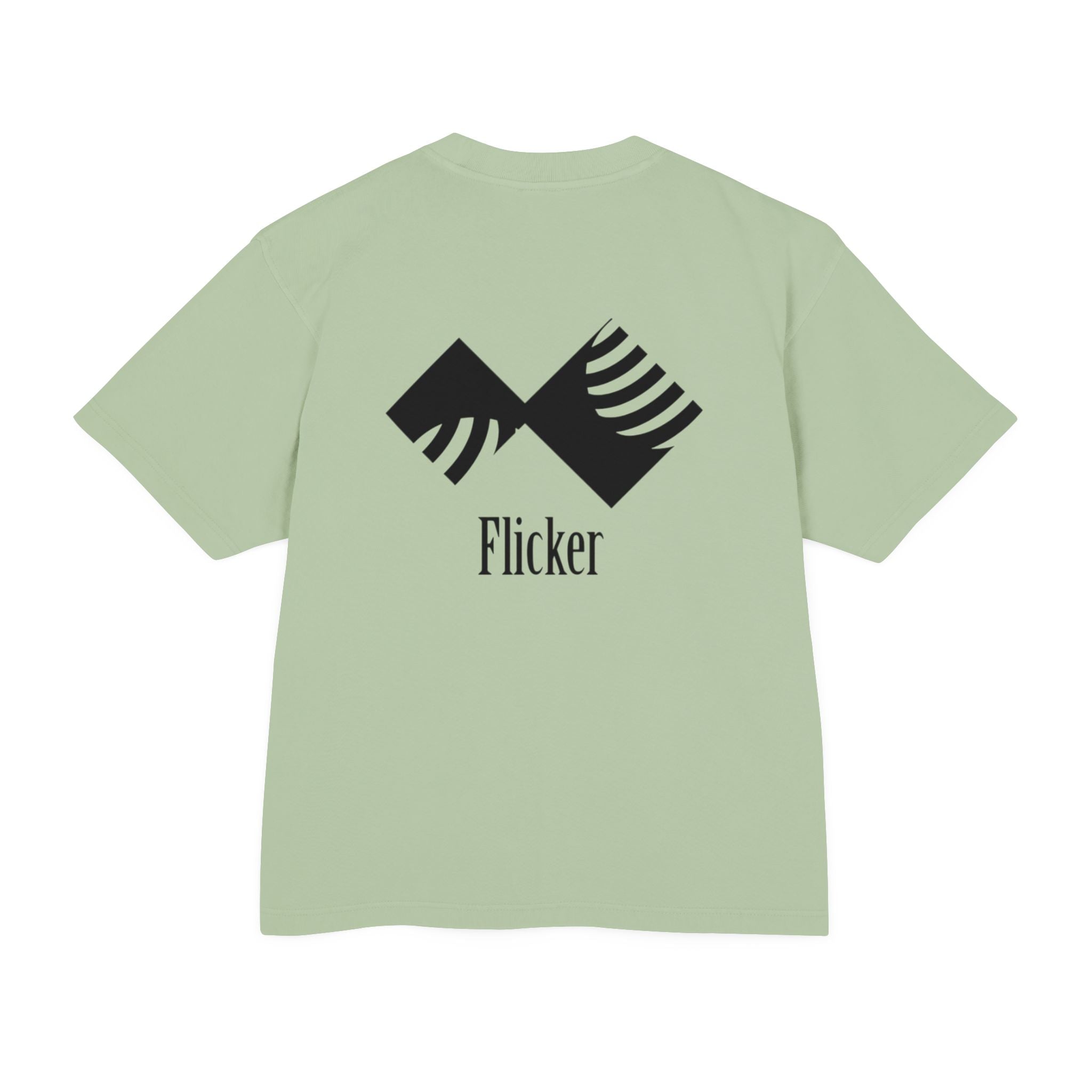 Unisex Urban Heavy Tee - Modern Graphic Design "Flicker" for Streetwear Enthusiasts