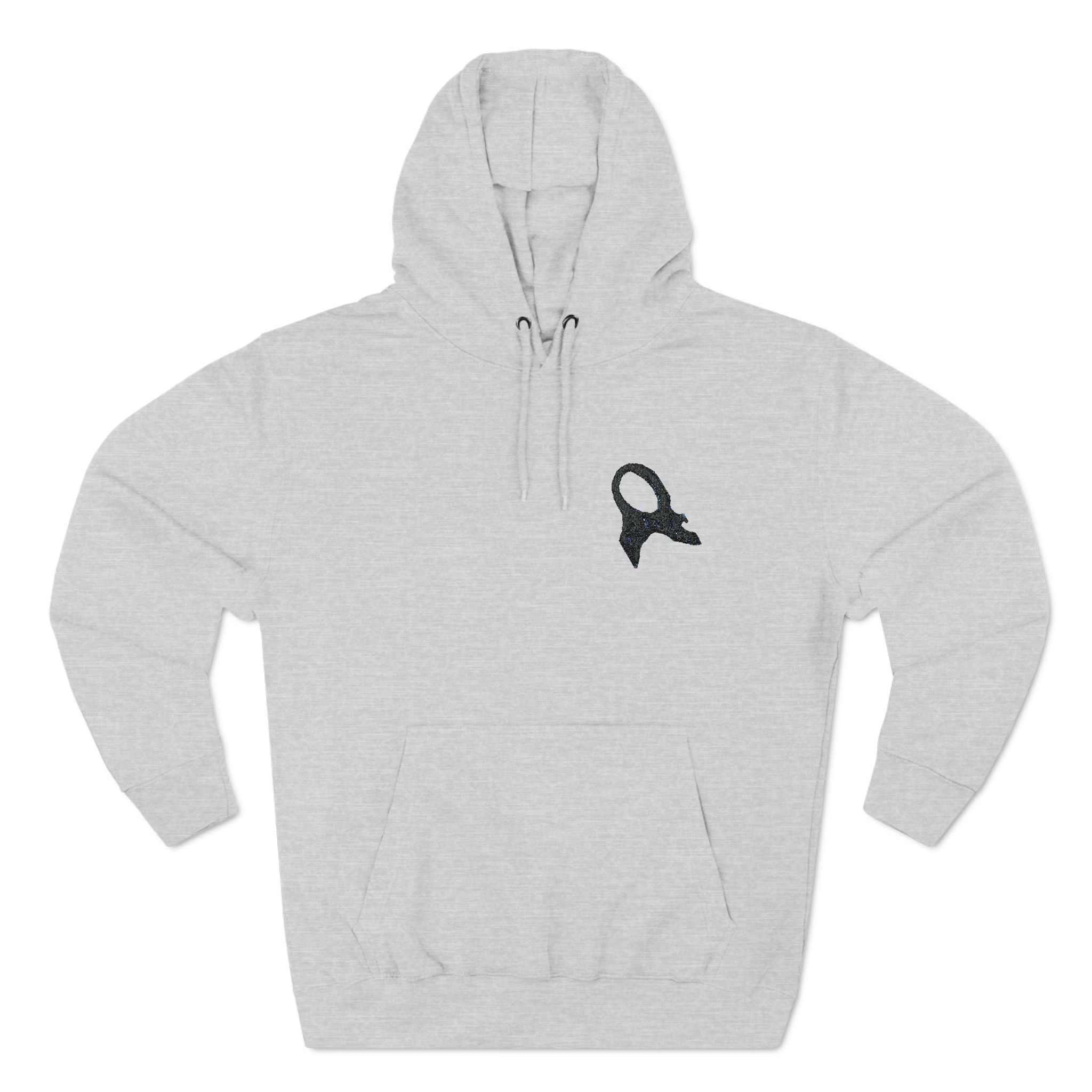 Embroidered Frc Art Three-Panel Fleece Hoodie