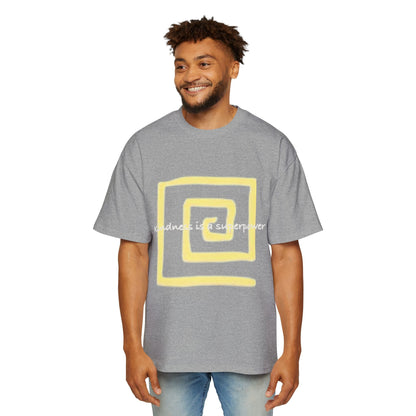 Oversized Tee - Kindness is a Super Power Graphic Design Shirt for Men Printify