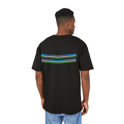 Oversize Tee with Bold Lines