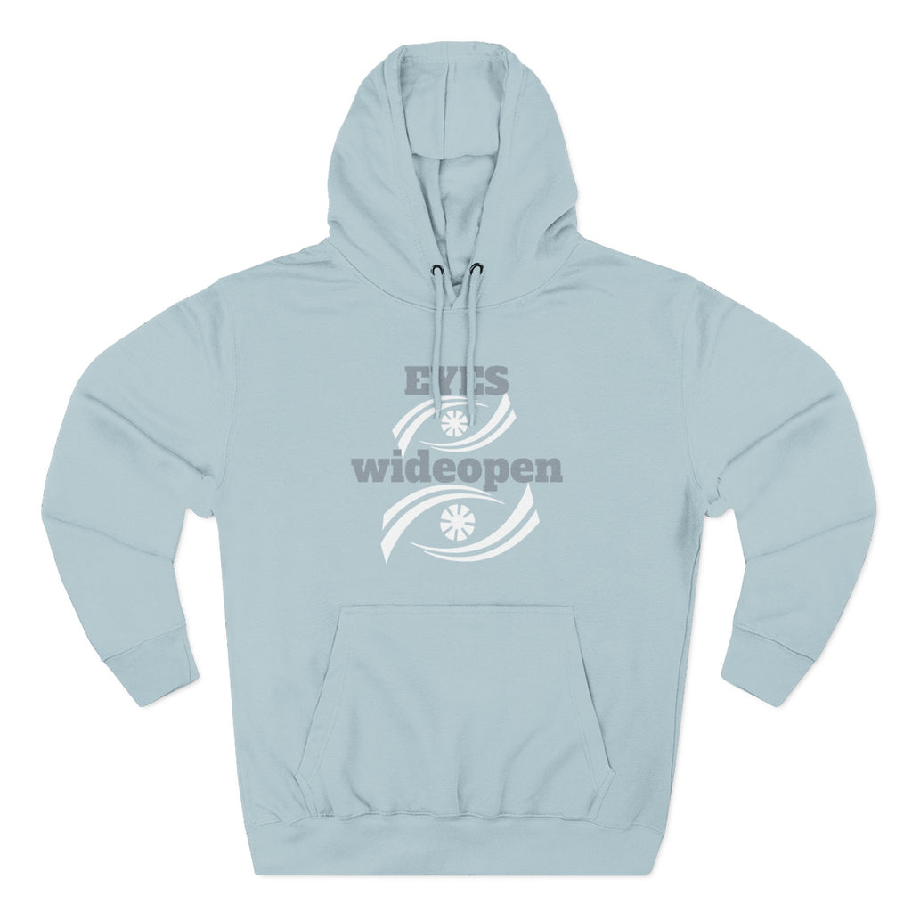 Fleece Hoodie, Cozy Warmth, Casual Style, Perfect for All Seasons, Gift for Friends, EYES wideopen Design