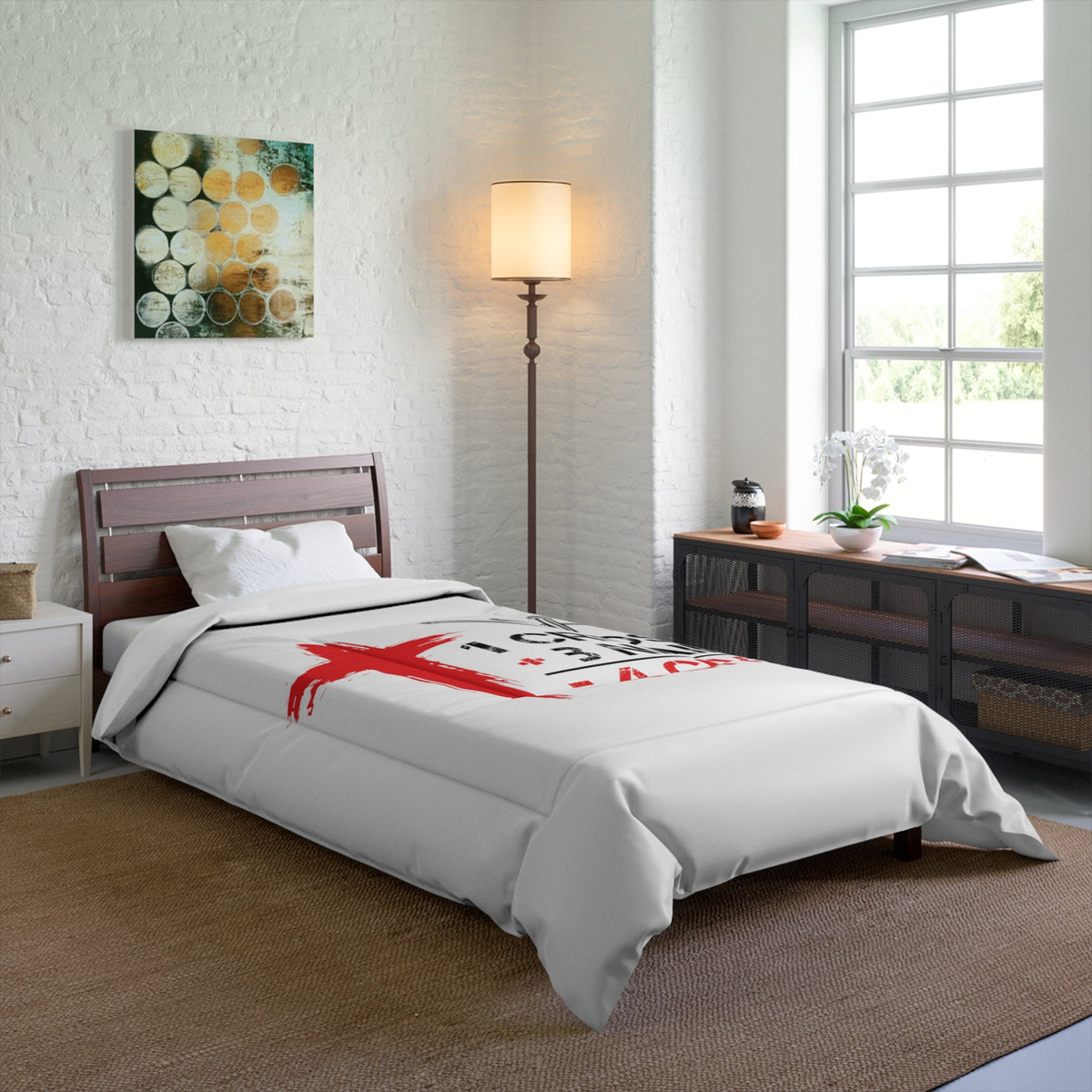 1Cross 3Nails Comforter Printify