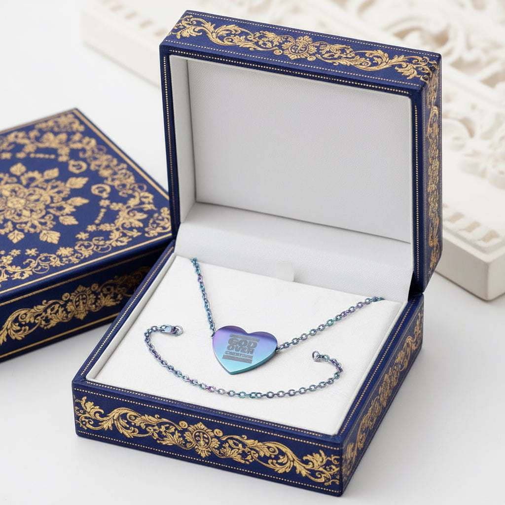 Personalized Heart Necklace, Thoughtful Gift for Love, Friendship, Anniversary, or Special Occasions Printify