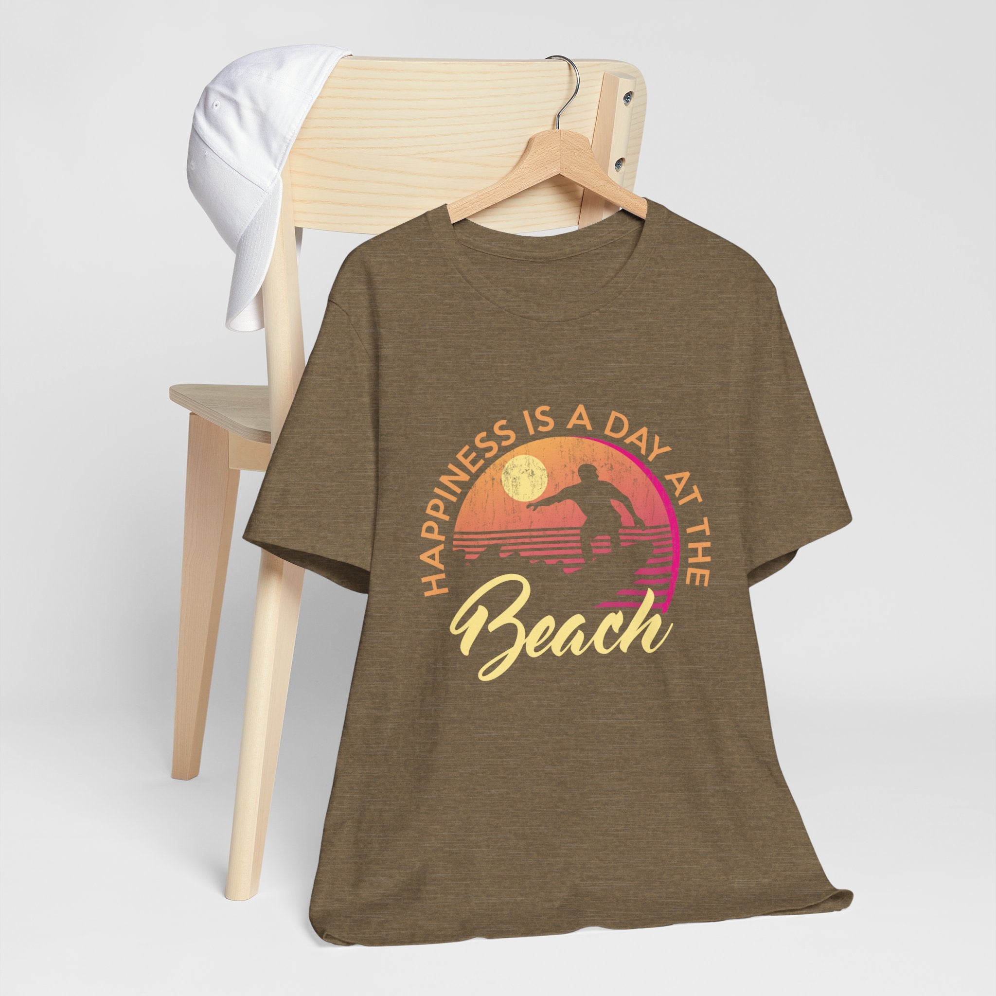 Le bonheur est une journée à la plage Tee unisexe 