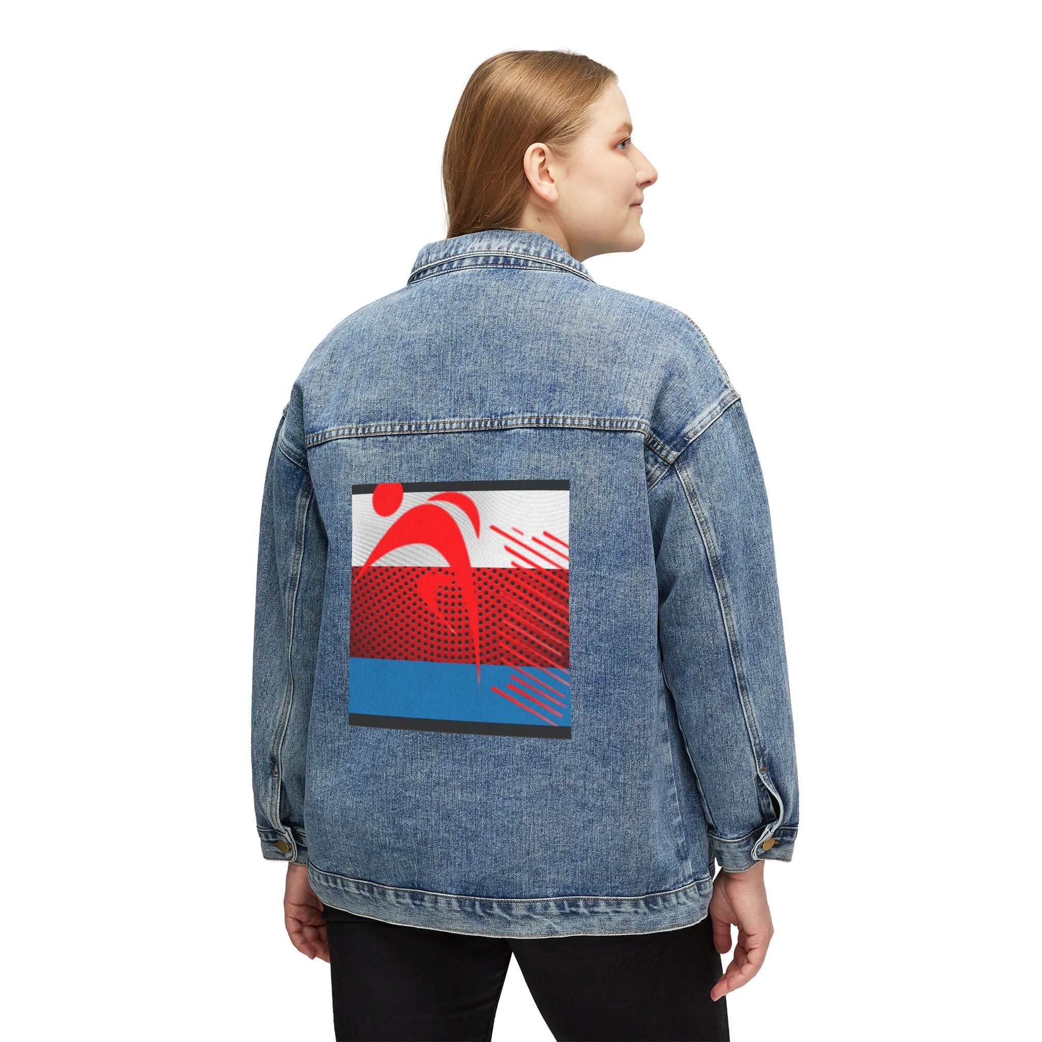 Stylish Women's Denim  Casual Outerwear, Vintage Jean Jacket, Perfect for Festivals, Gifts for Her