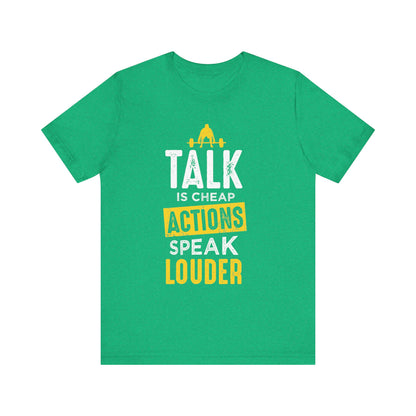 Parler, c’est des actions bon marché, parler plus fort, tee-shirt unisexe 