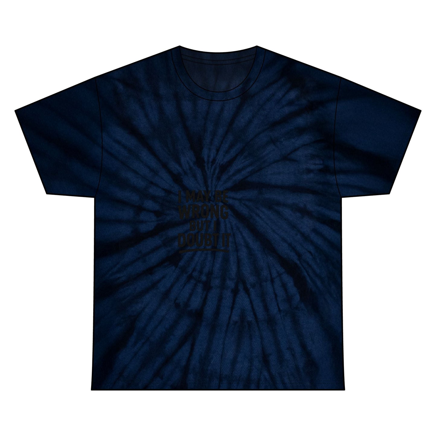 Navy Tie Dye Tee  Unisex Cotton Shirt Printify