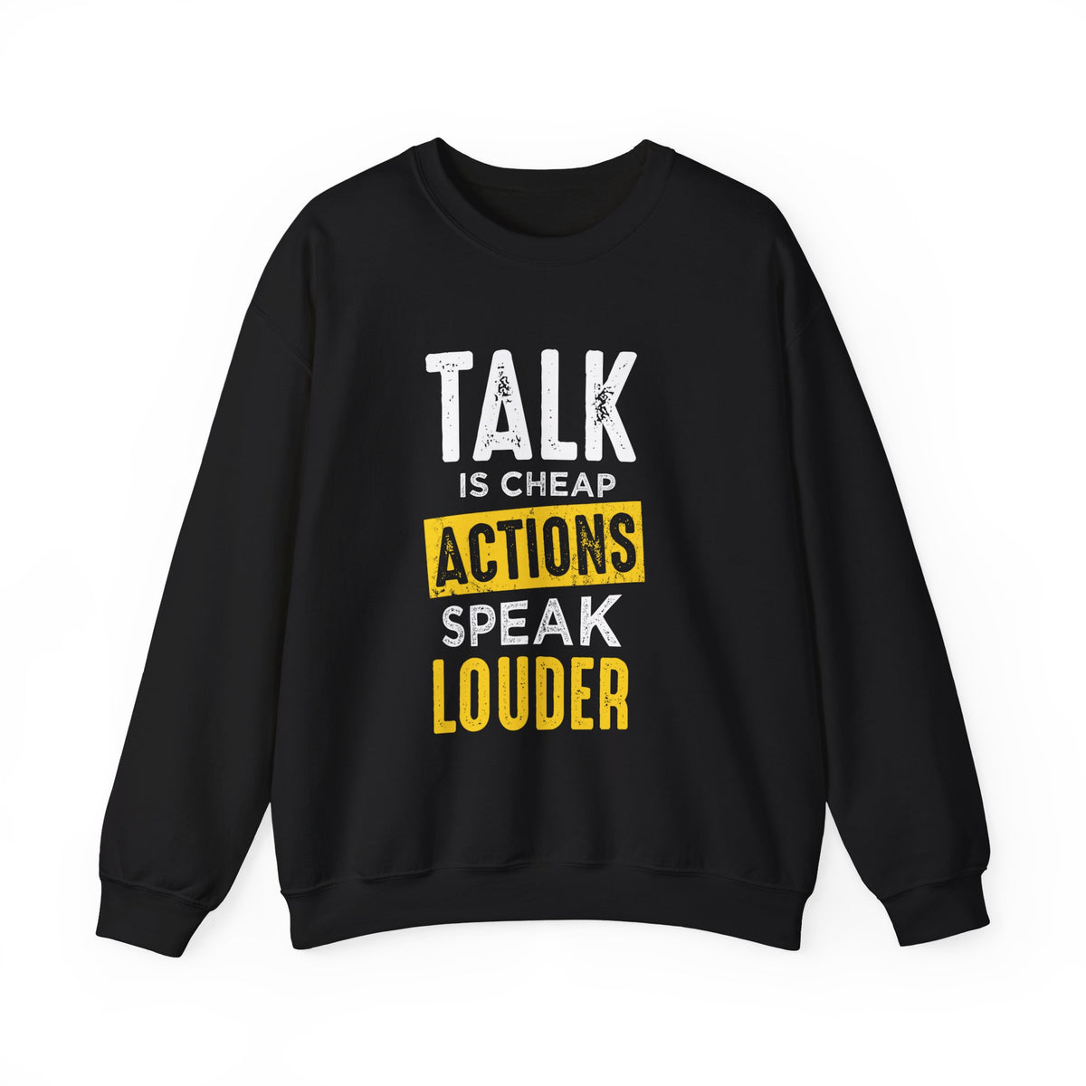 Parler, c’est des actions bon marché, parler plus fort, sweat-shirt unisexe 