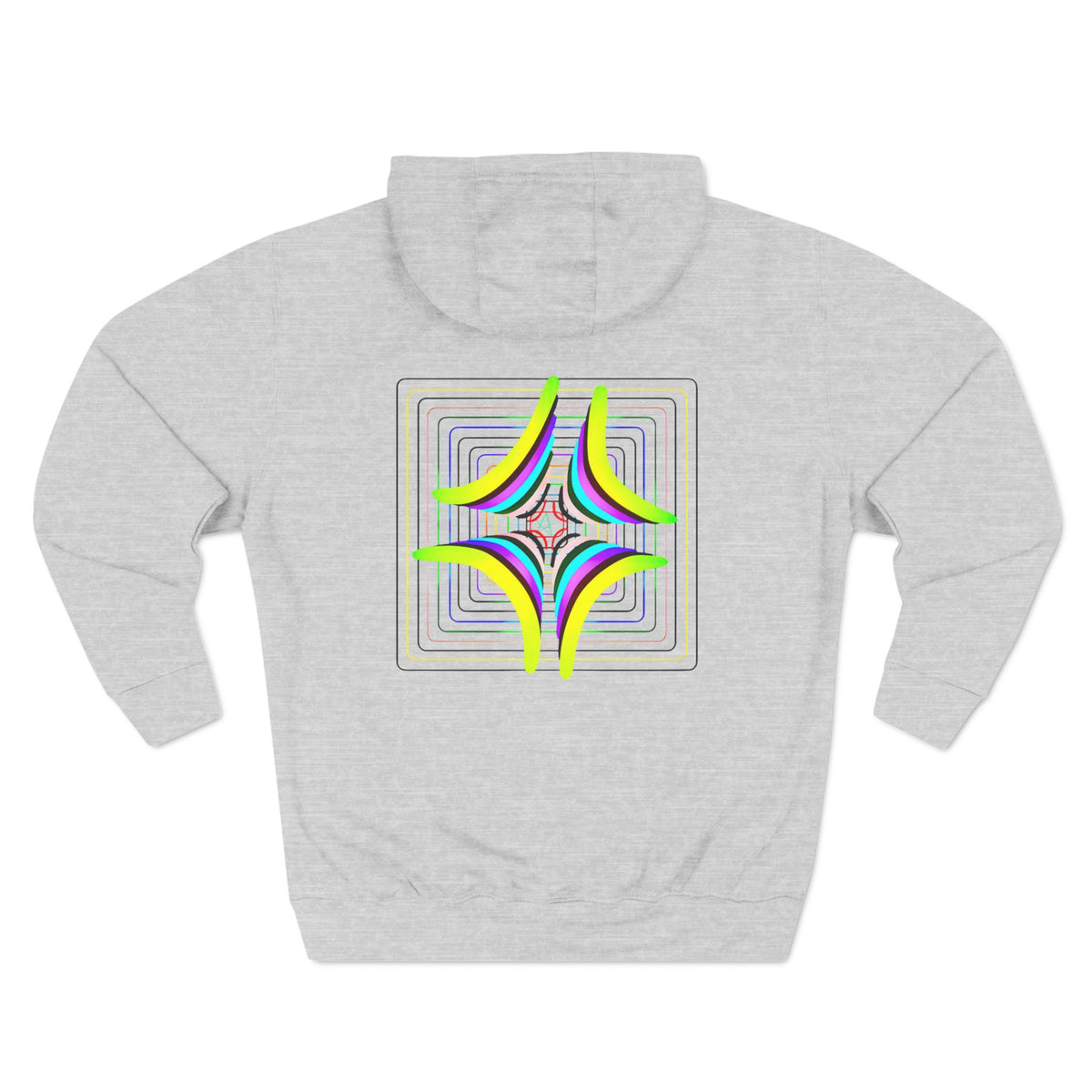 Unisex Three-Panel Fleece Hoodie- Bold