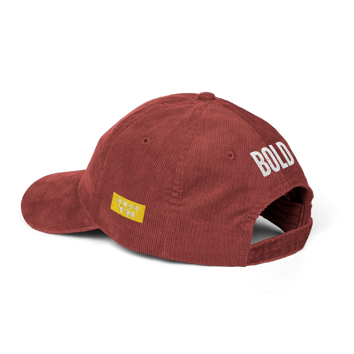 Bold Corduroy  Statement Hat, Embroidered Printify