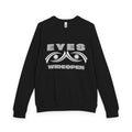 Eyes Wide Open Unisex French Terry Crewneck Sweatshirt, Cozy Casual Clothing, Gift for Friends, Relaxed Fit Sweater, Cool Graphic Design Printify