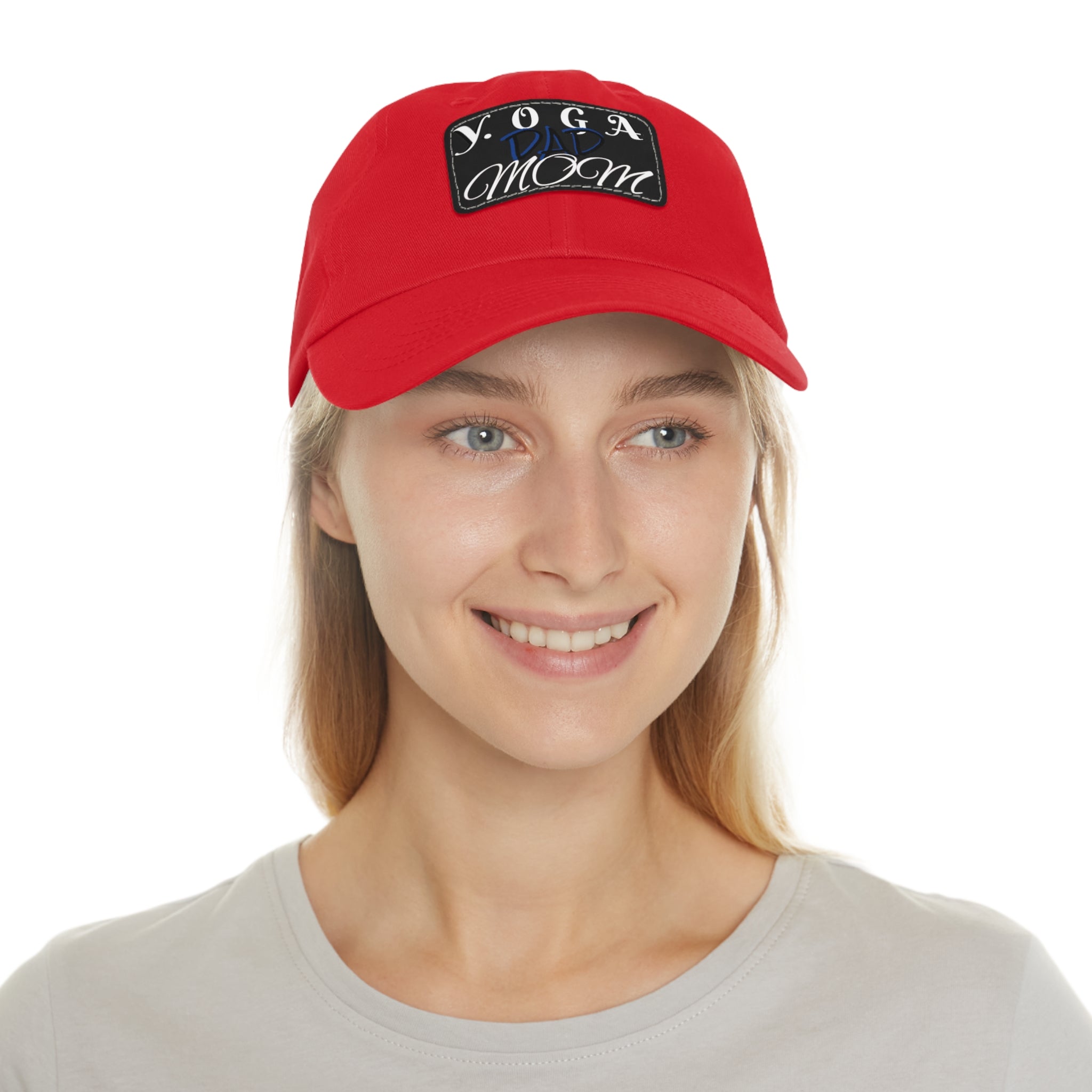 Yoga Dad Hat with Leather Patch - Casual Style for Active Parents