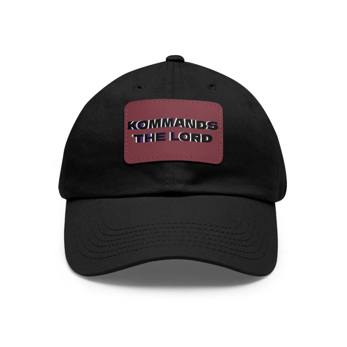 Dad Hat - Kommands The Lord Leather Patch Cap