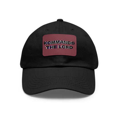 Dad Hat - Kommands The Lord Leather Patch Cap