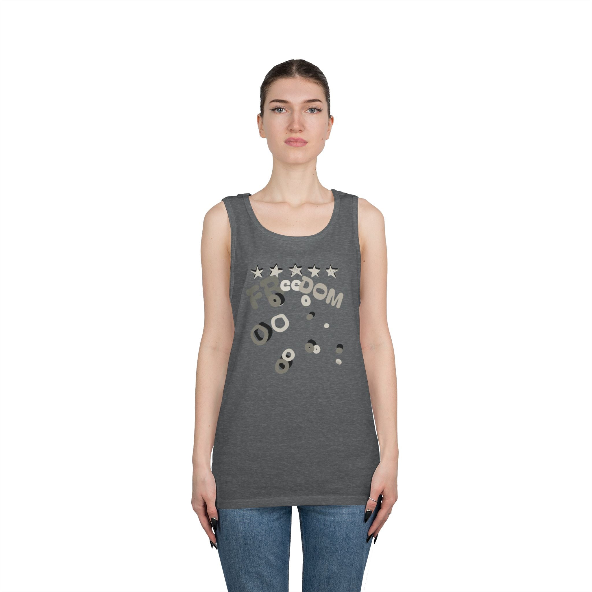 Heavy Cotton Tank Top-Freedom