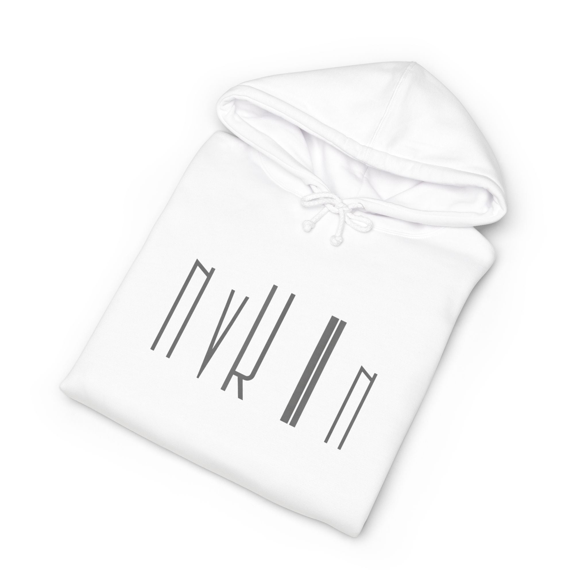 Nvklln Hoodie — Modern Rune-Style Graphic Sweatshirt