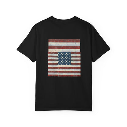 Patriotic Garment-Dyed T-Shirt | Perfect for 4th of July, Memorial Day, Casual Wear, Gifts, Americana Style Printify