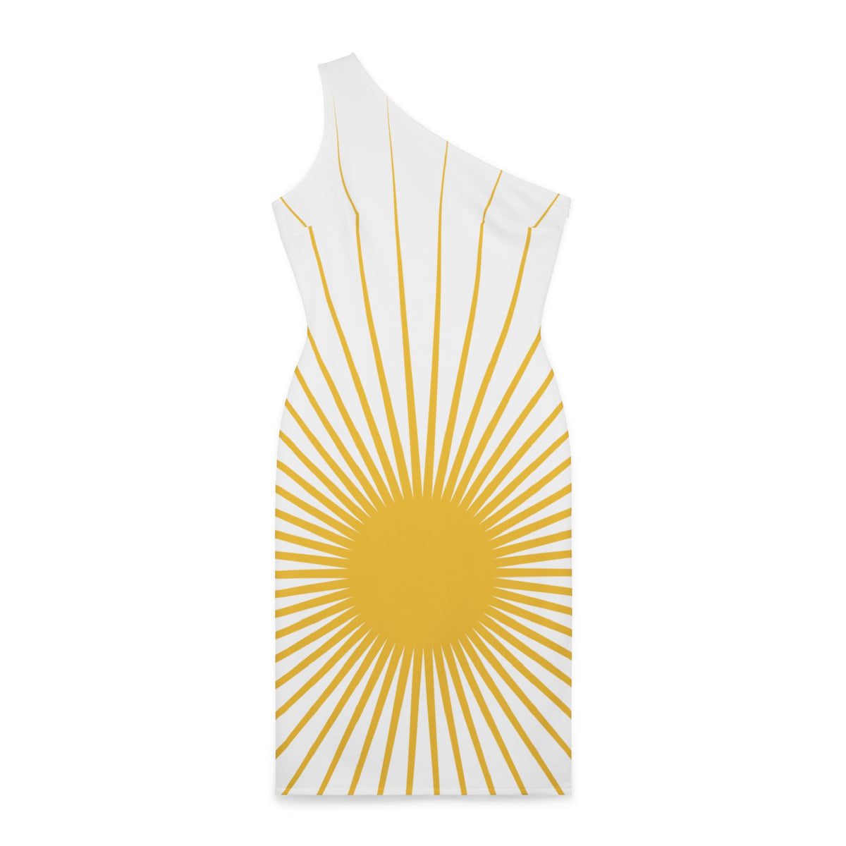 RCNSONS 'Sun Wave' Shoulder Dress (AOP)