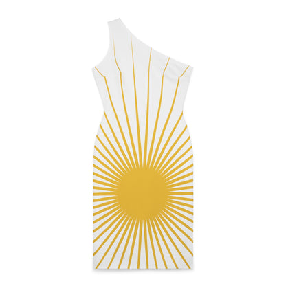 RCNSONS 'Sun Wave' Shoulder Dress (AOP)