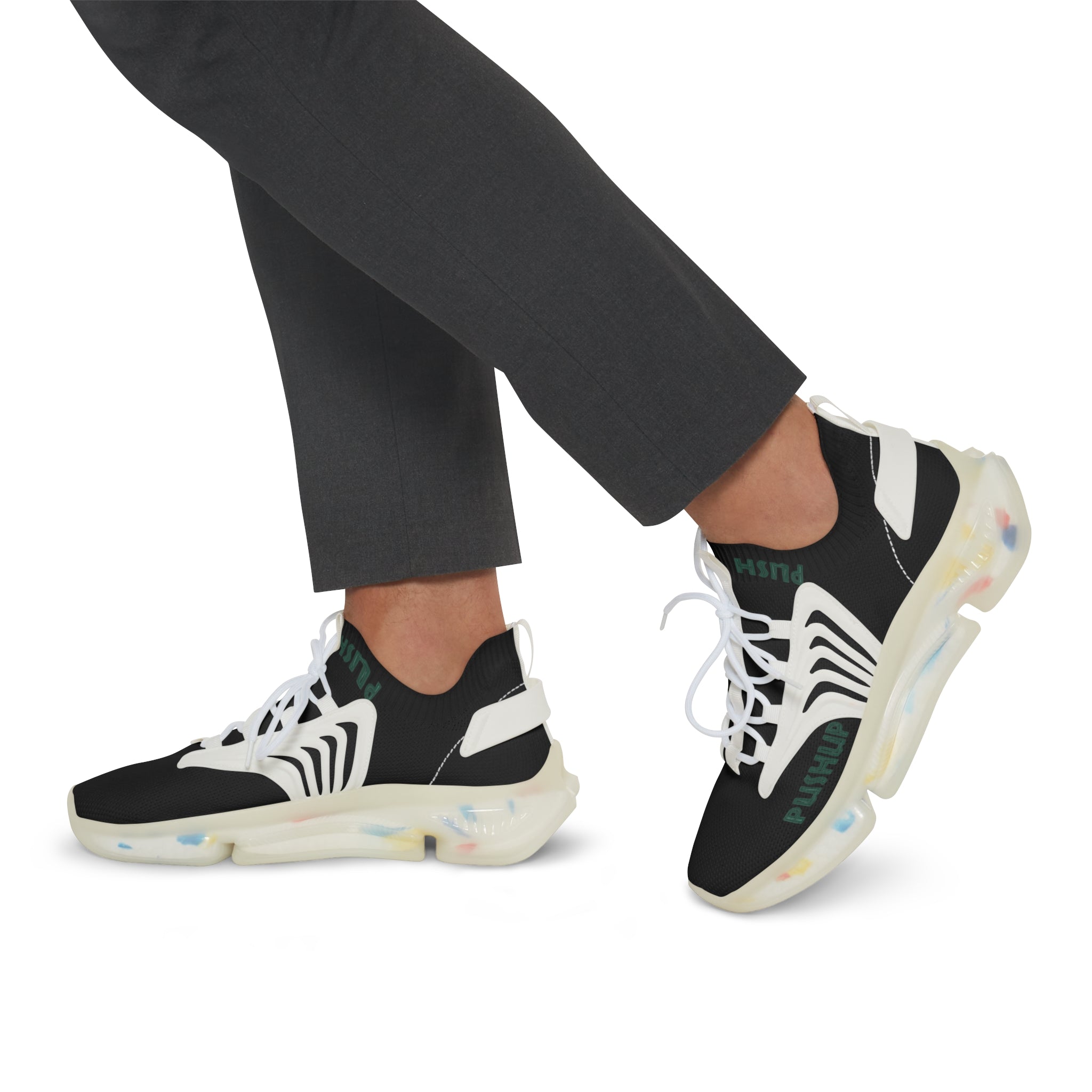 Men's Pushup Mesh Sneakers - Trendy Athletic Footwear for Comfort and Style