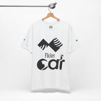 Flicker Cat Graphic Tee - Unisex Jersey Short Sleeve T-Shirt for Cat Lovers