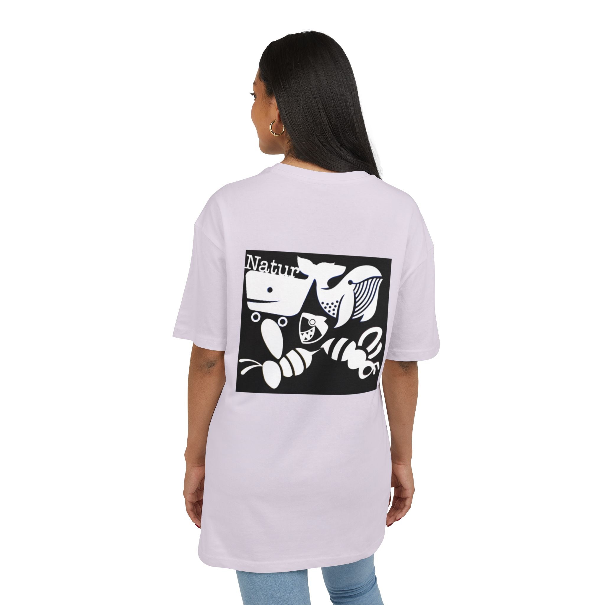 Nature-Inspired Oversize Tee - Unisex Graphic T-Shirt, Eco-Friendly Fashion, Casual Wear, Gift for Nature Lovers, Streetwear