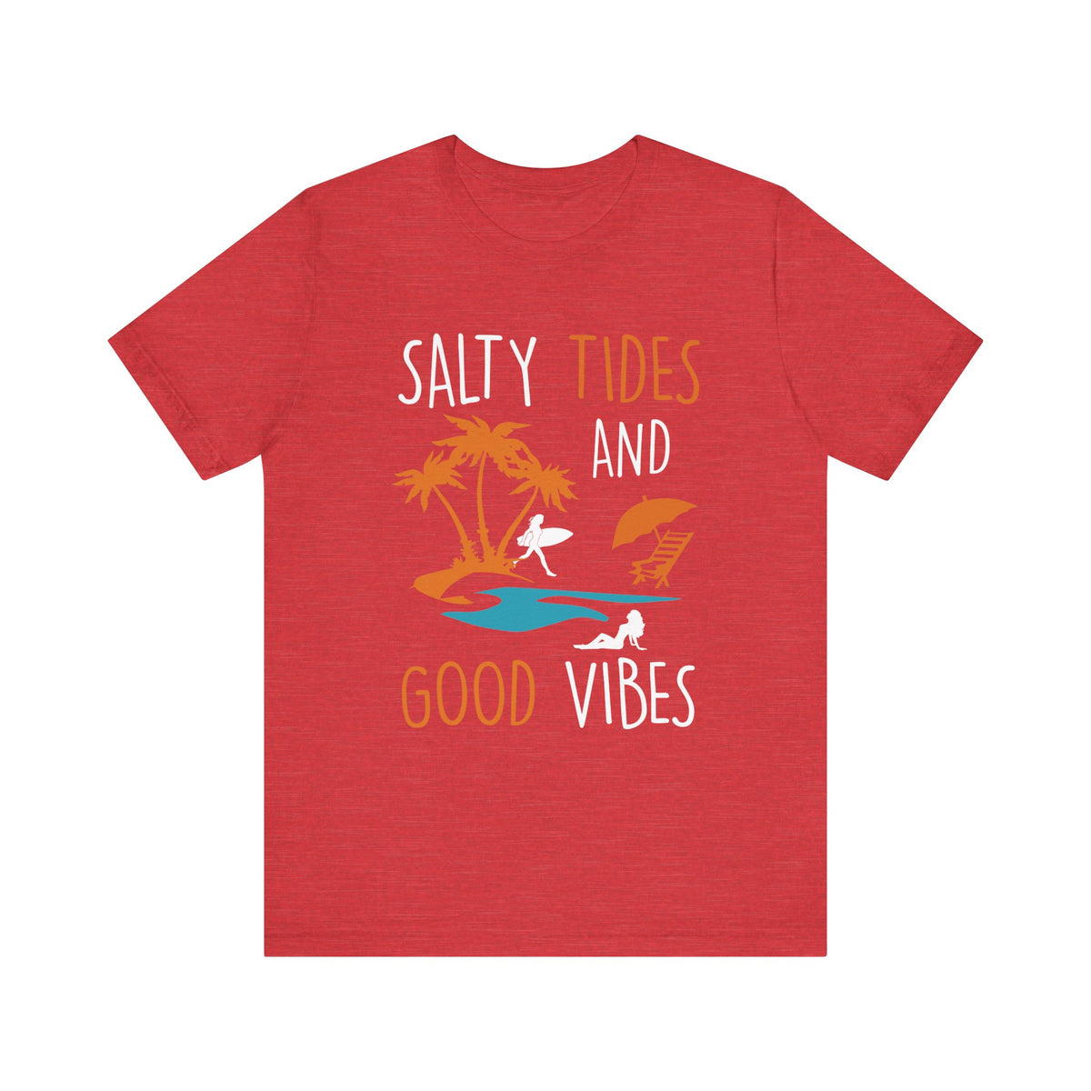 Marées salées et bonnes vibrations Tee unisexe 