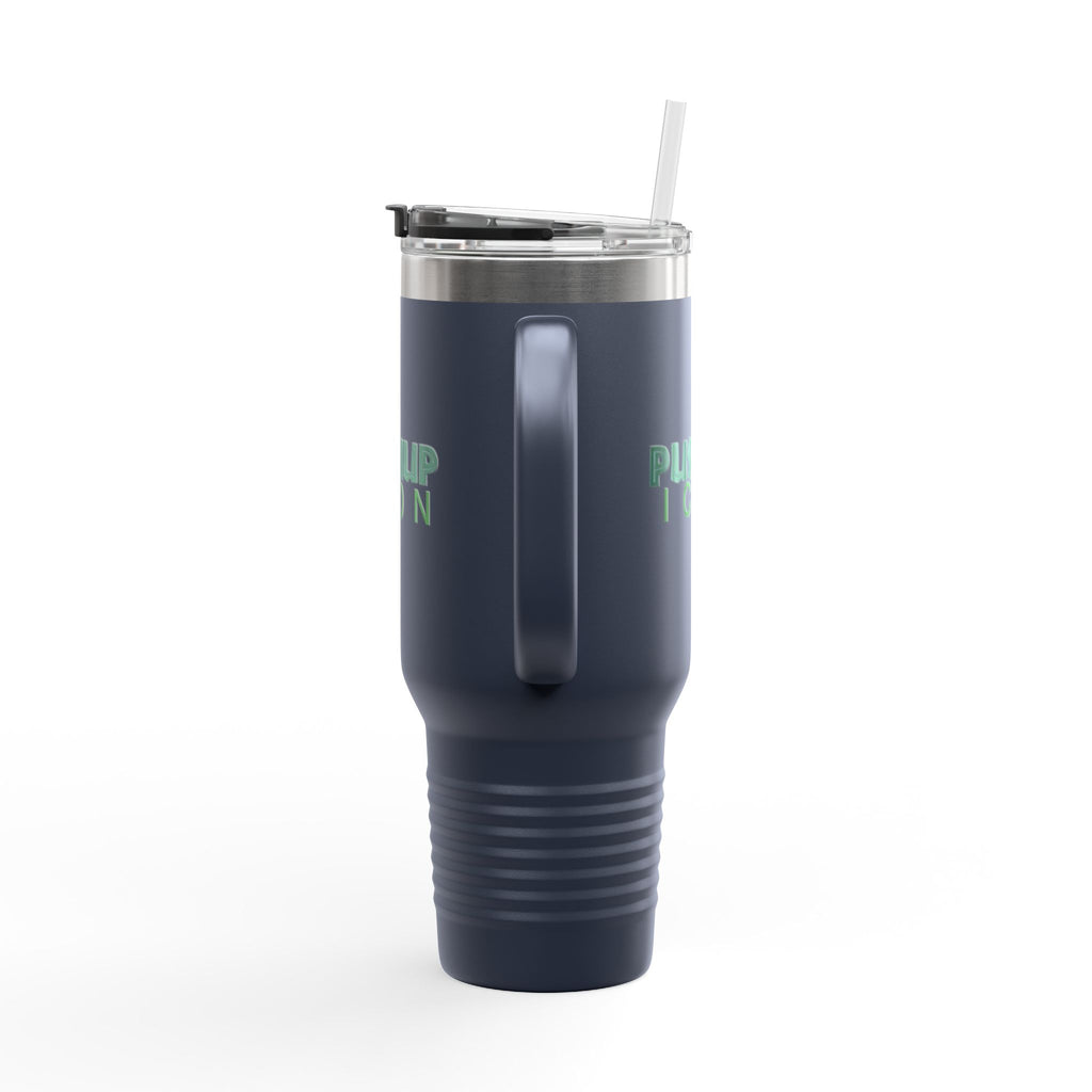 Inspirational Insulated Travel Mug - 40oz with Pushup Icon Design