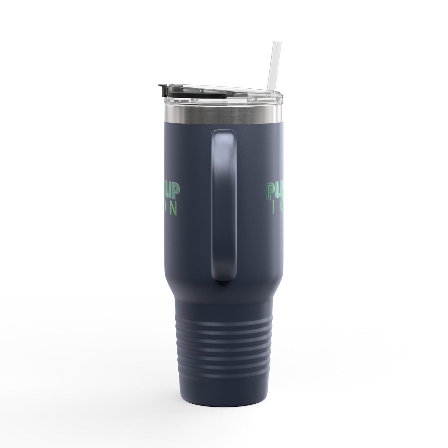 Inspirational Insulated Travel Mug - 40oz with Pushup Icon Design
