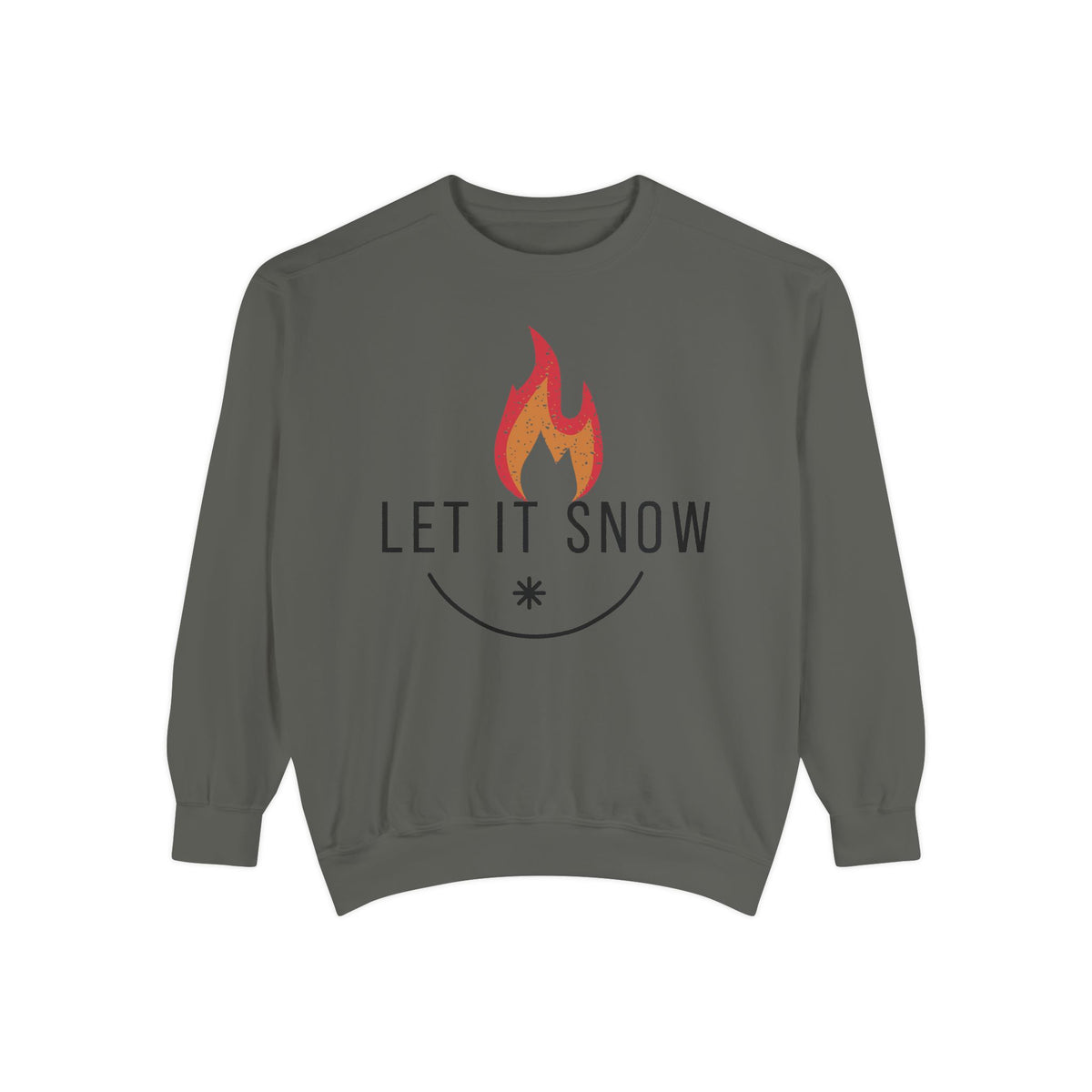 Let It Snow Unisex Garment-Dyed Sweatshirt