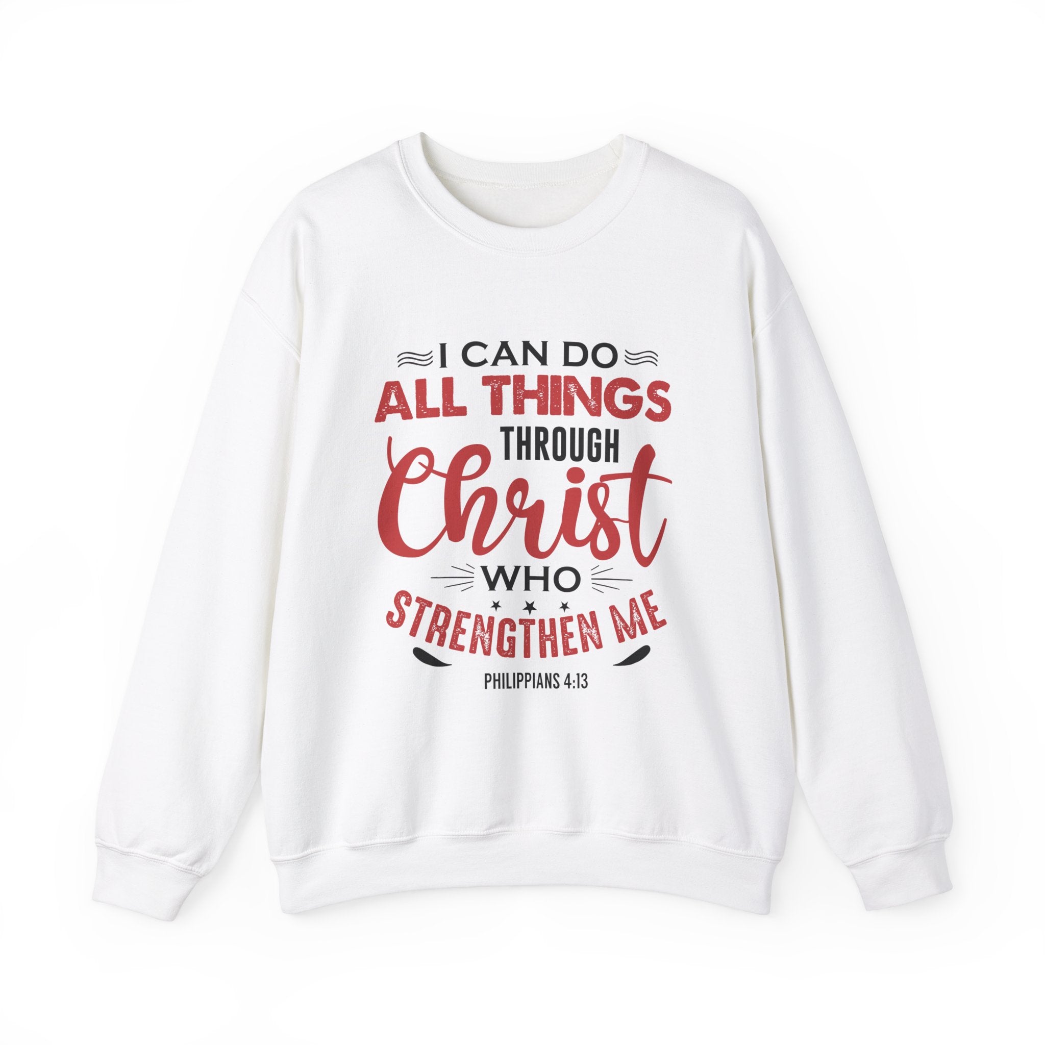 Je peux tout faire à travers le Christ Sweat-shirt unisexe 