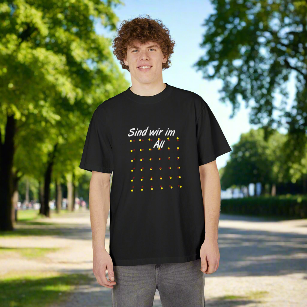 Drop-Shoulder T-Shirt - Chic sind wir im All