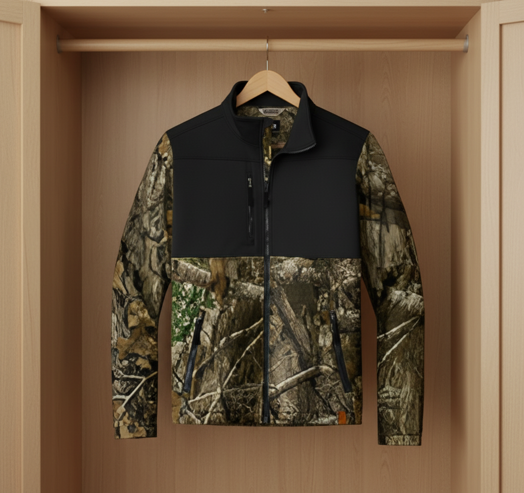Colorblock Soft Shell Jacket – Stylish Outdoor Wear for All Seasons, Ideal for Hunting, Camping, and Casual Outings, Outdoor [...] Printify