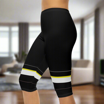 Striped Capri Leggings