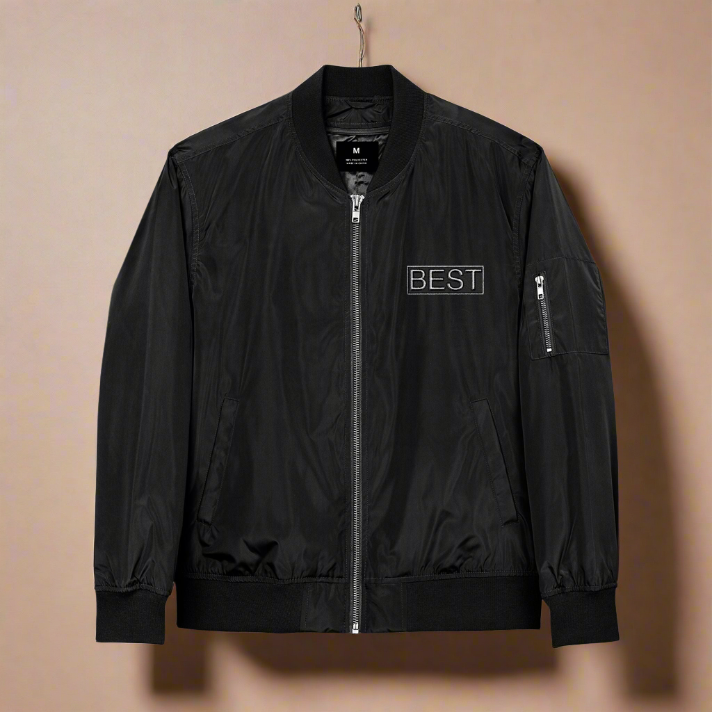 Eco-Friendly Recycled  Jacket with 'BEST' Embroidery