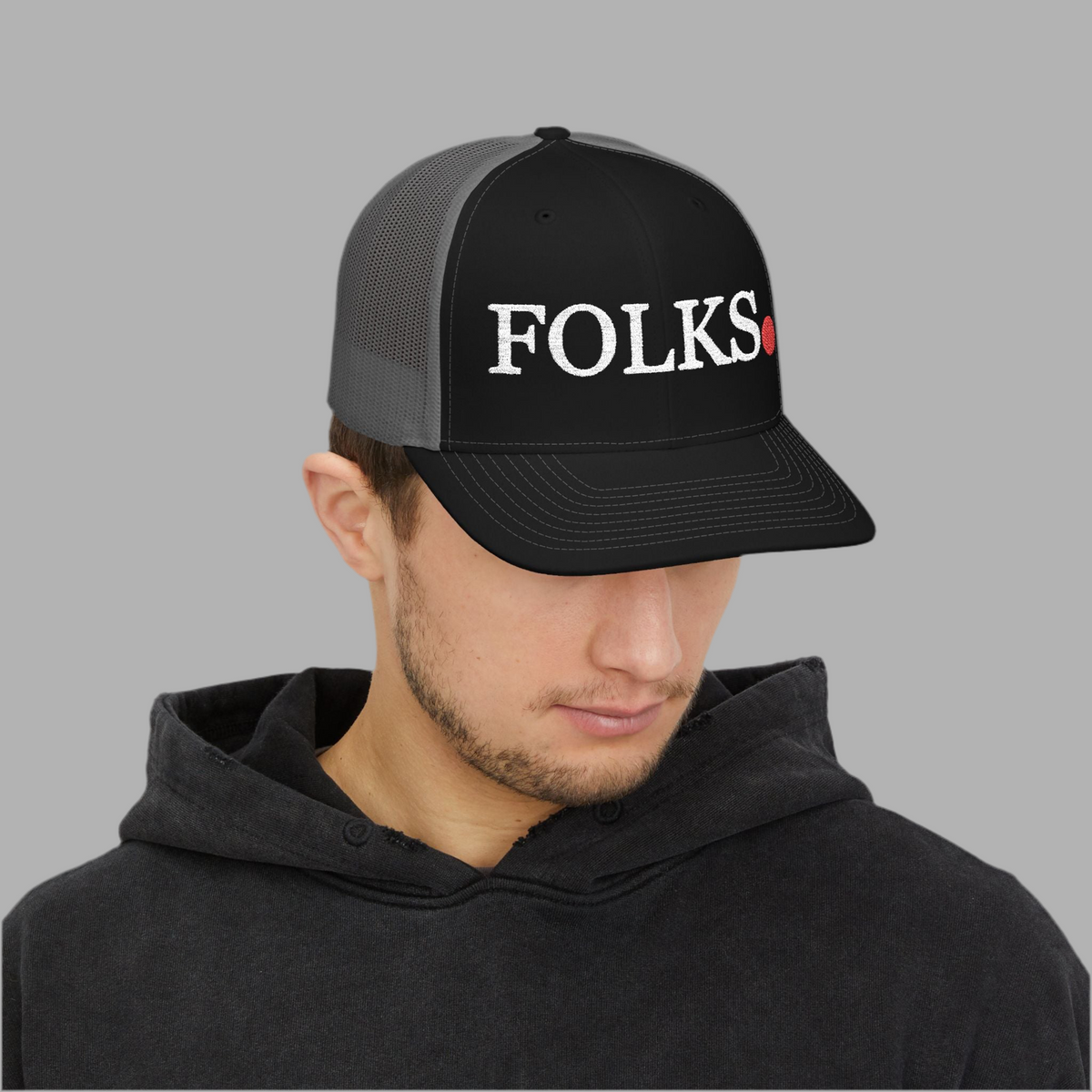 FOLKS Snapback Trucker Cap, Hat, For All Occasions Printify