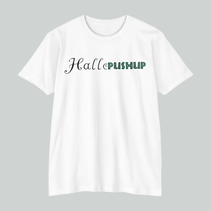 Unisex CVC Jersey T-Shirt - Halle PUSHUP Inspirational Design