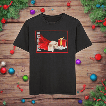 Tee Santa Claus Acid Washed Men's Oversize Heavy