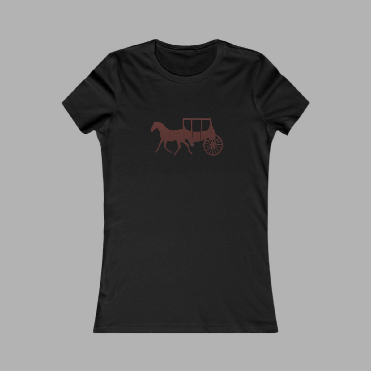 Equestrian Favorite Tee - Stylish Horse & Carriage Design