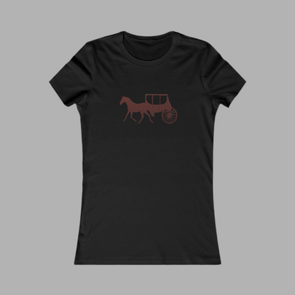 Equestrian Favorite Tee - Stylish Horse & Carriage Design
