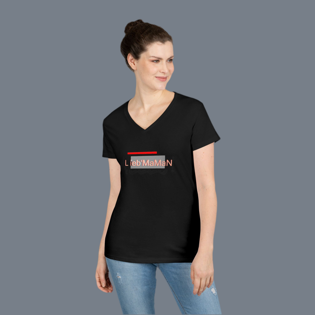 Lieb'Maman V-Neck T-Shirt for Moms – Stylish & Comfortable Women's Tee