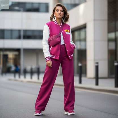 Letterman Jacket - Retro Varsity Style Outerwear Printify